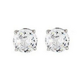 Four Carat Cubic Zirconium Stud Earring